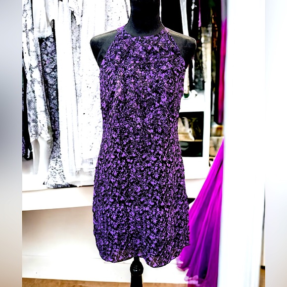 I.C.E. Dresses & Skirts - I.C.E. Floral Accent Halter Dress, Size 6